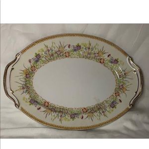 Oval Shape. Plate Japan Multi-colors.